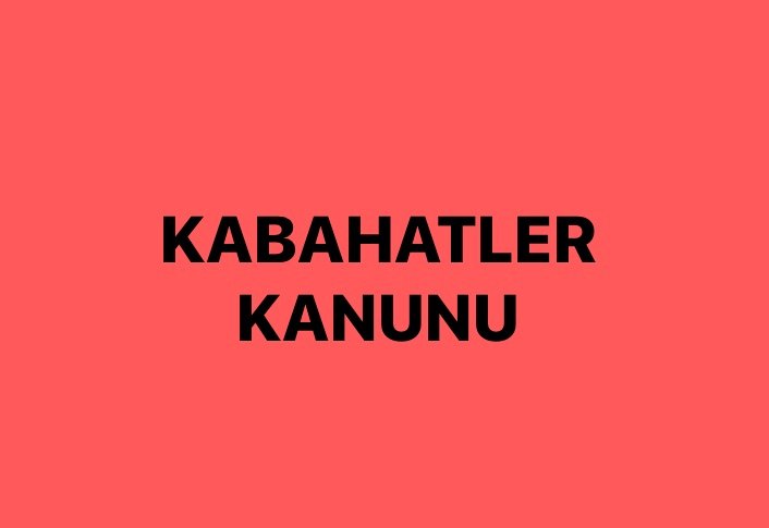 Kabahatler Kanunu
