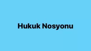 Hukuk Nosyonu