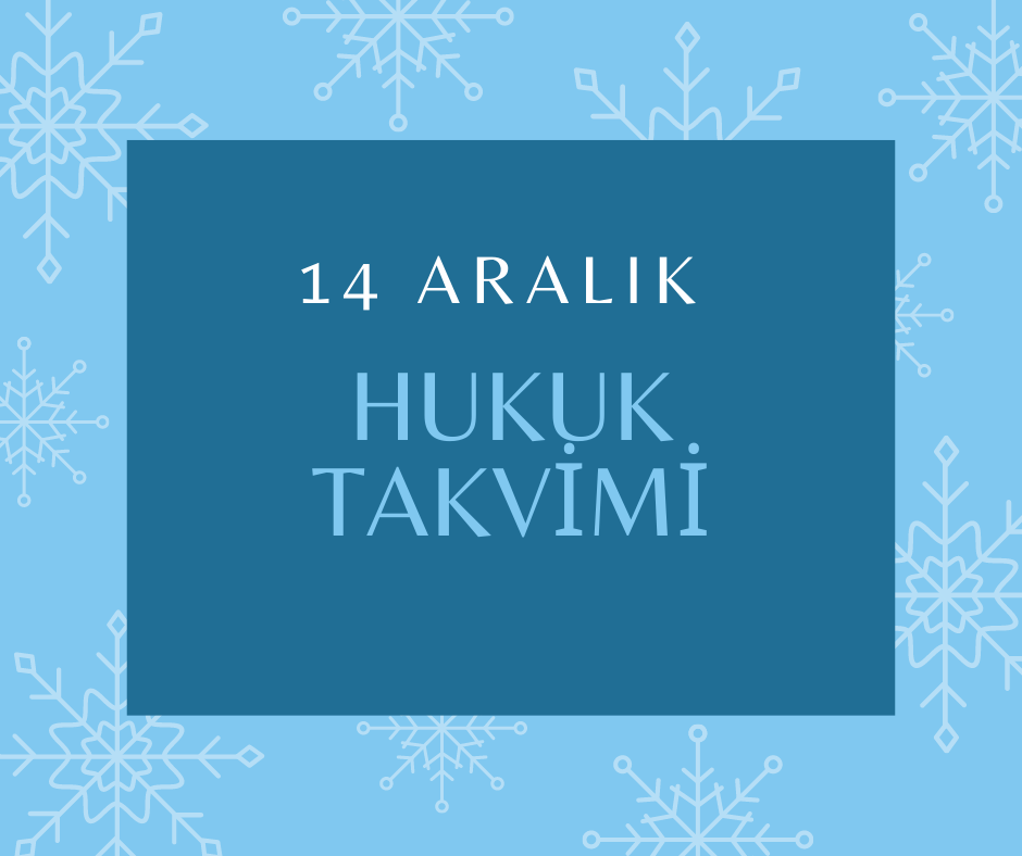 14 Aralık Hukuk Takvimi; geçmişten günümüze hukuk tarihine ışık tutan önemli olaylar, yasal düzenlemeler, tarihte bugün ilan edilen bildirgeler, uluslararası sözleşmeler ve diplomatik adımların kronolojik dizini. bu gün doğan ve vefat eden hukukçular, görülen önemli davalar, alınan kararlar, yapılan tutuklamalar, infazlar ve hukuk dünyasını etkileyen eylemler. Tarihte bugün hukuk alanında yaşanan gelişmeler, takip ederek kolektif hukuki hafızanızı güçlendirin.