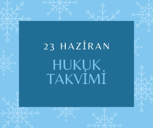 23 Haziran Hukuk Takvimi; geçmişten günümüze hukuk tarihine ışık tutan önemli olaylar, yasal düzenlemeler, tarihte bugün ilan edilen bildirgeler, uluslararası sözleşmeler ve diplomatik adımların kronolojik dizini. bu gün doğan ve vefat eden hukukçular, görülen önemli davalar, alınan kararlar, yapılan tutuklamalar, infazlar ve hukuk dünyasını etkileyen eylemler. Tarihte bugün hukuk alanında yaşanan gelişmeler, takip ederek kolektif hukuki hafızanızı güçlendirin.