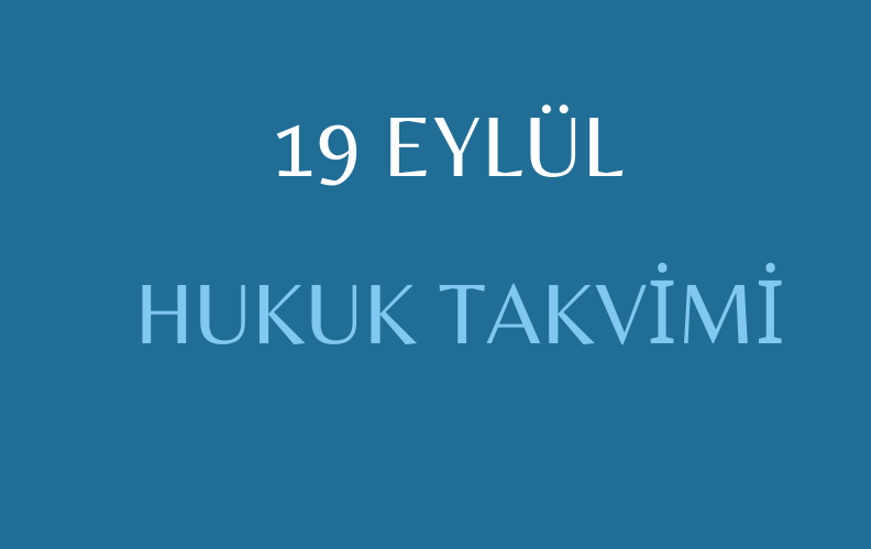 19 Eylül Hukuk Takvimi: Hukuk tarihinde bu güne ilişkin önemli olaylar, kanun değişiklikleri, sözleşmeler, davalar, yargılamalar, idamlar, tutuklamalar, infazlar ve diğer hukuki gelişmeler. Ayrıca, diplomatik ilişkilerdeki dönüm noktaları, ulusal ve uluslararası hukuk kuruluşlarına ait gelişmeler, bildirgeler ve hukukçuların doğum ve ölüm günlerine dair detaylı bilgiler.