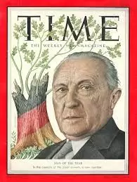 Konrad Adenauer 4 Ocak 1954 Tarihli Time Dergisi kapağında