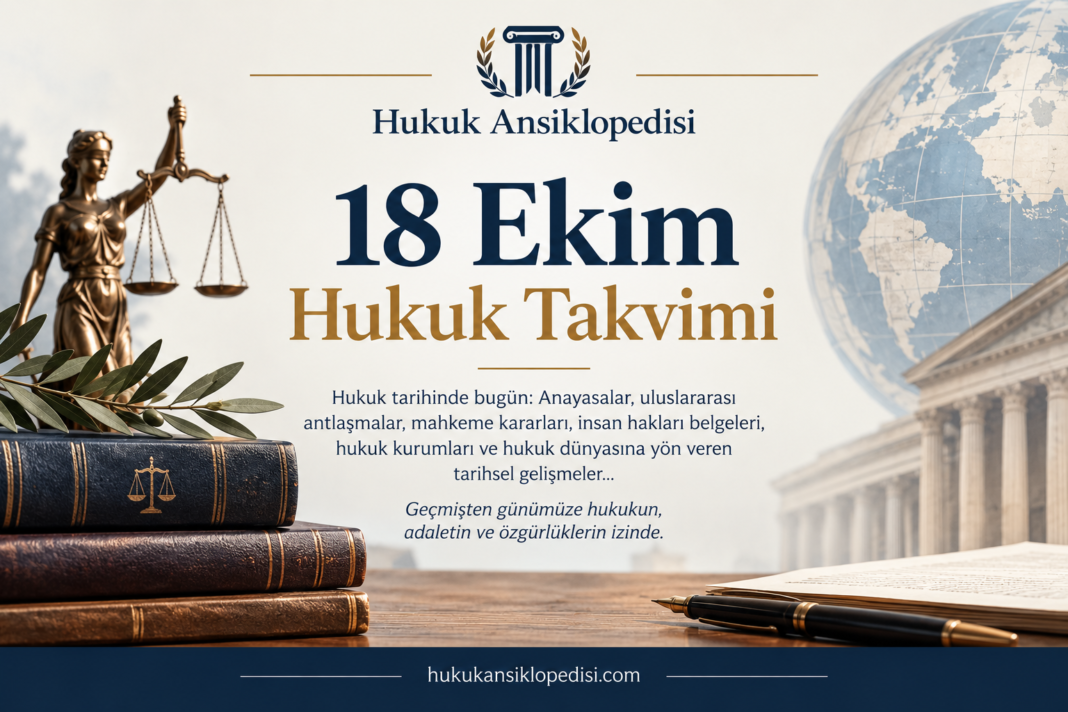 18 Ekim - Hukuk Takvimi