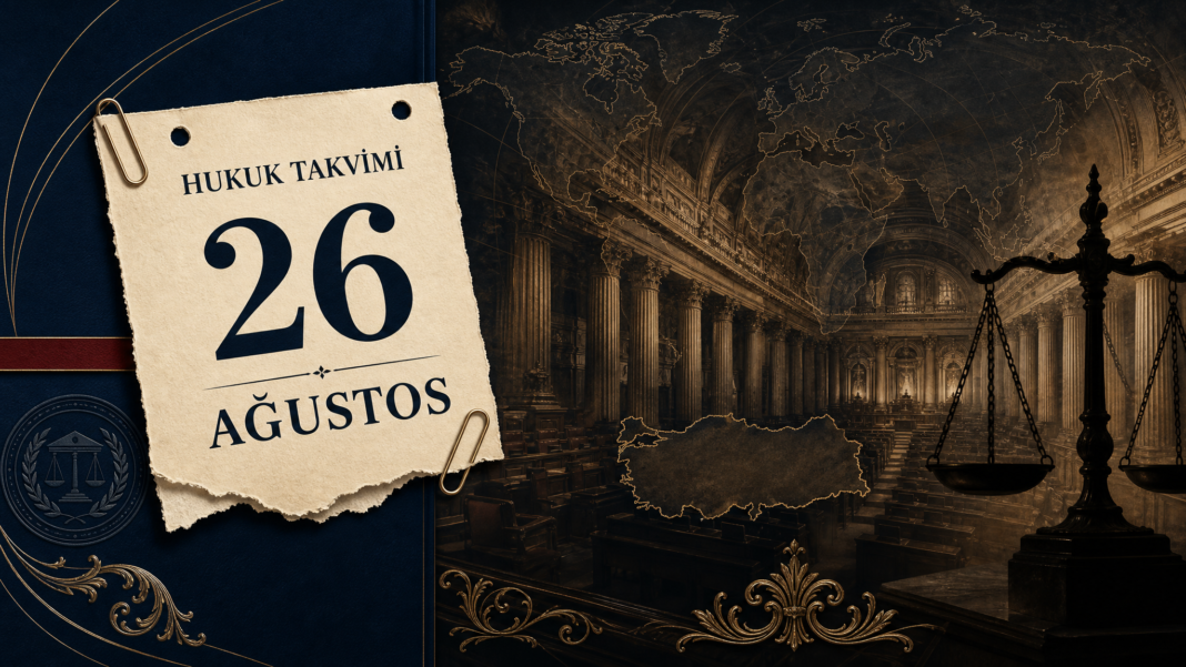 26 Ağustos – Hukuk Takvimi