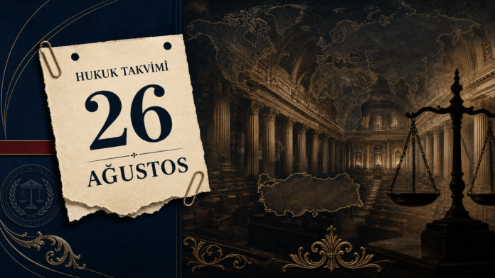 26 Ağustos – Hukuk Takvimi