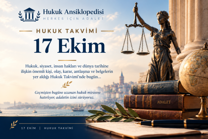 17 Ekim Hukuk Takvimi